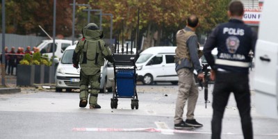Suicide bomber detonates a device in front of Turkish Interior Ministry
