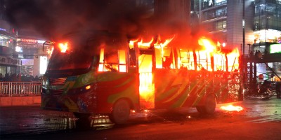 9 buses set on fire across the country, 17 arrested