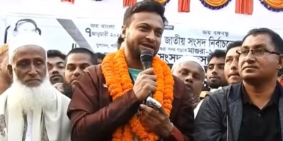 Shakib’s election campaign in Magura in full force