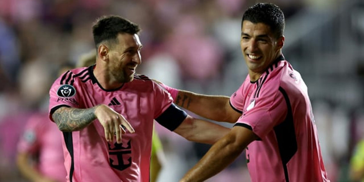 Messi, Suarez fire Miami into CONCACAF quarters