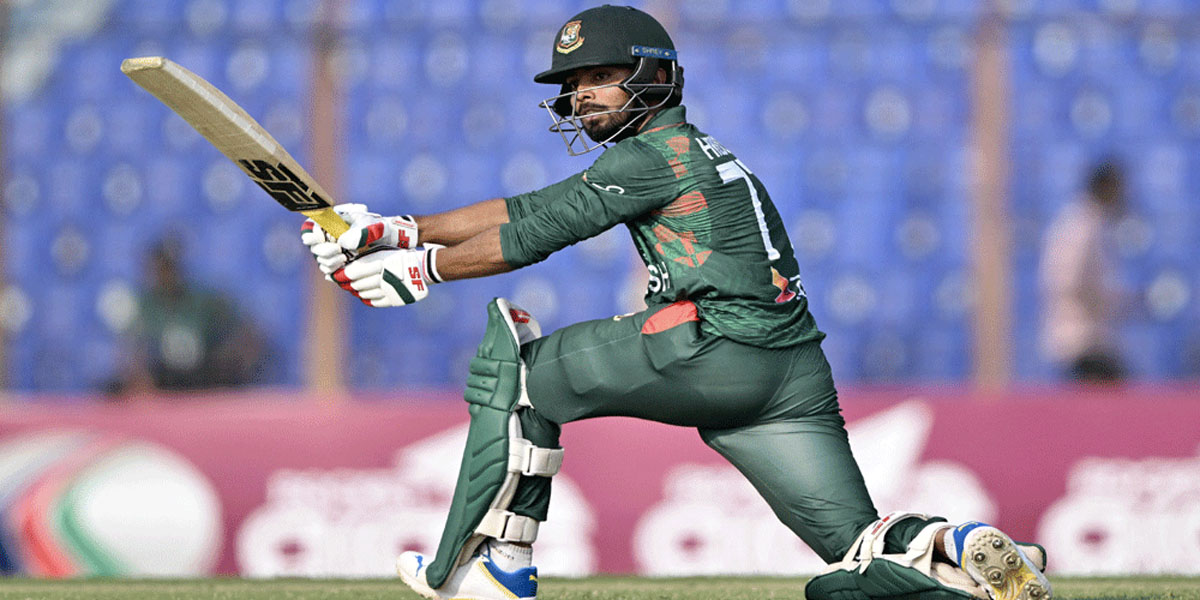 Hridoy lifts Bangladesh to 286-7 in 2nd ODI against Sri Lanka