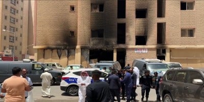 Fire in Kuwaiti building housing workers kills 35, say police