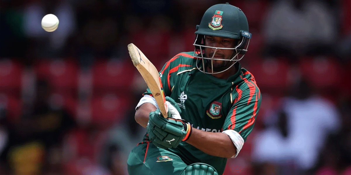 Shakib leads Bangladesh to 159-5 against Netherlands