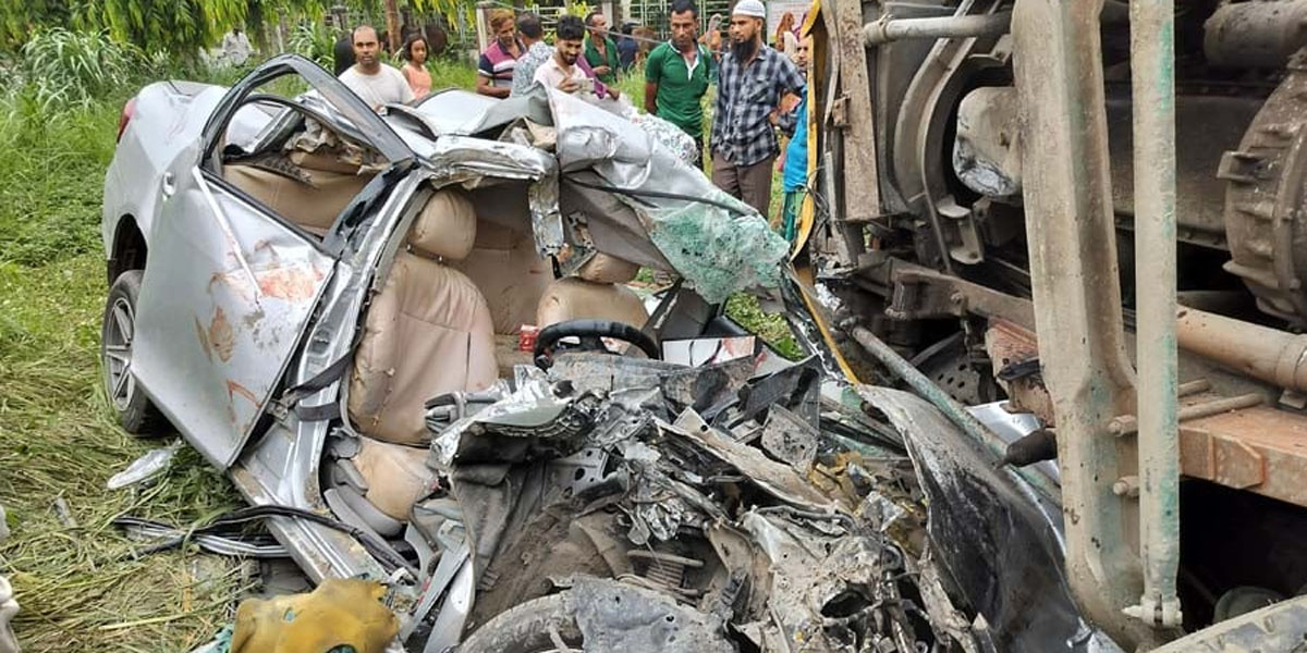 Three killed in Tangail road accident