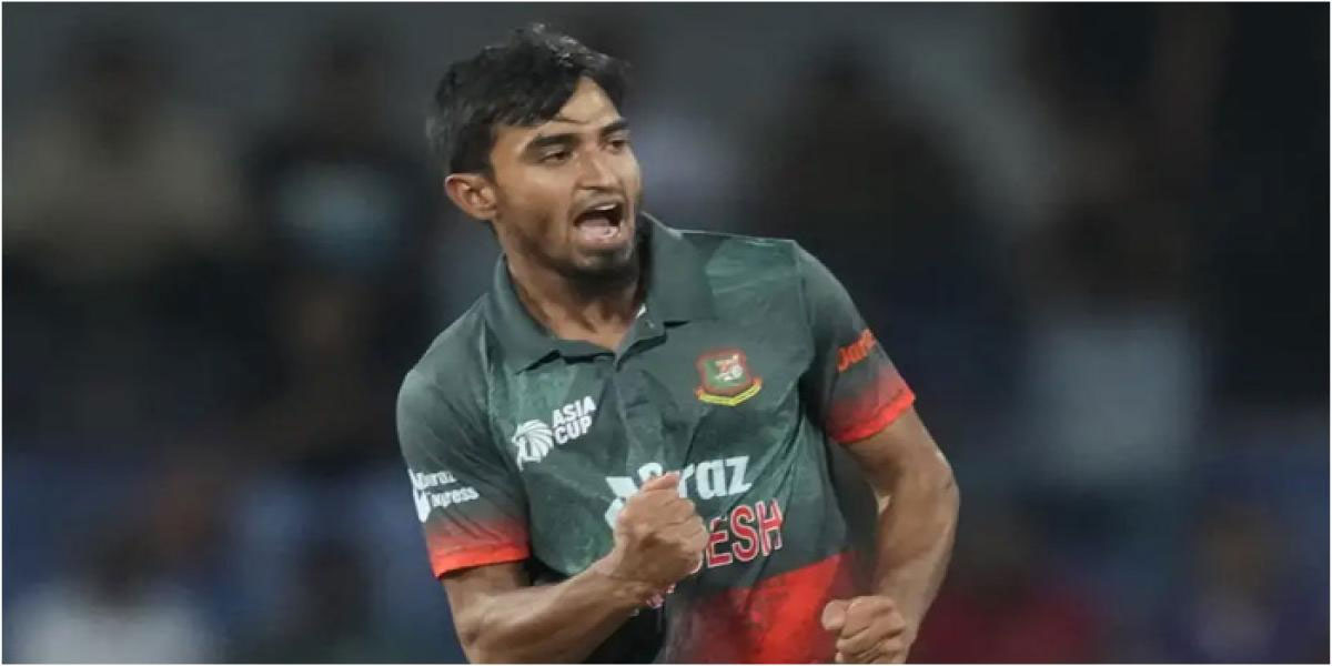 Bangladesh pacer Tanzim fined for on-field misconduct in T20 World Cup