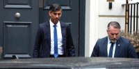 Sunak leaves 10 Downing Street after final speech as prime minister