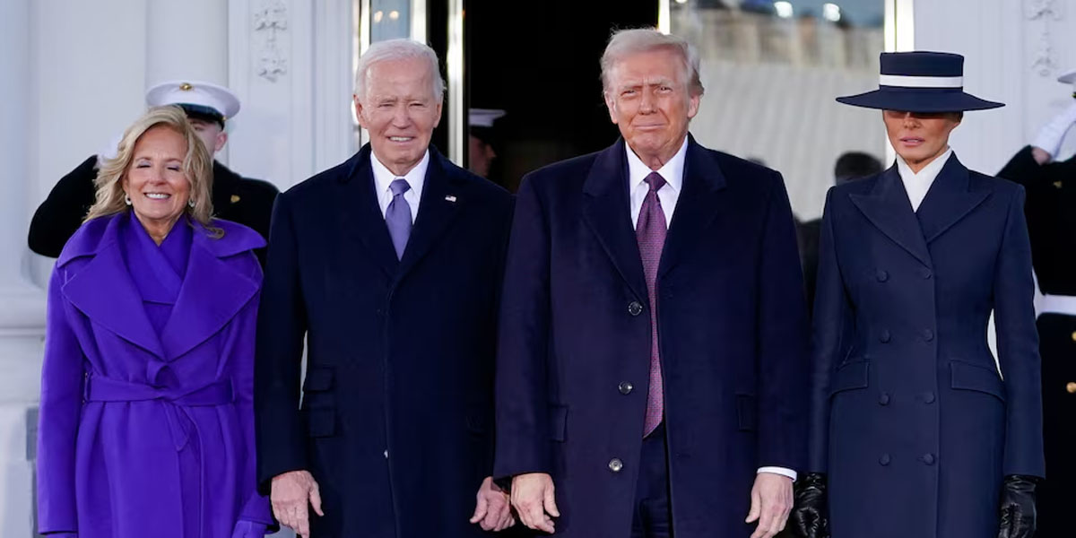 Trump promises show of strength on return to White House