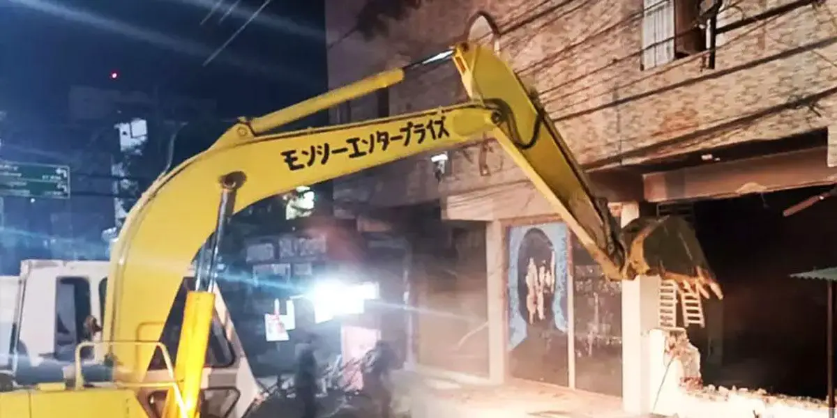 Houses of Hasanat Abdullah, Amir Hossain Amu bulldozed in Barishal