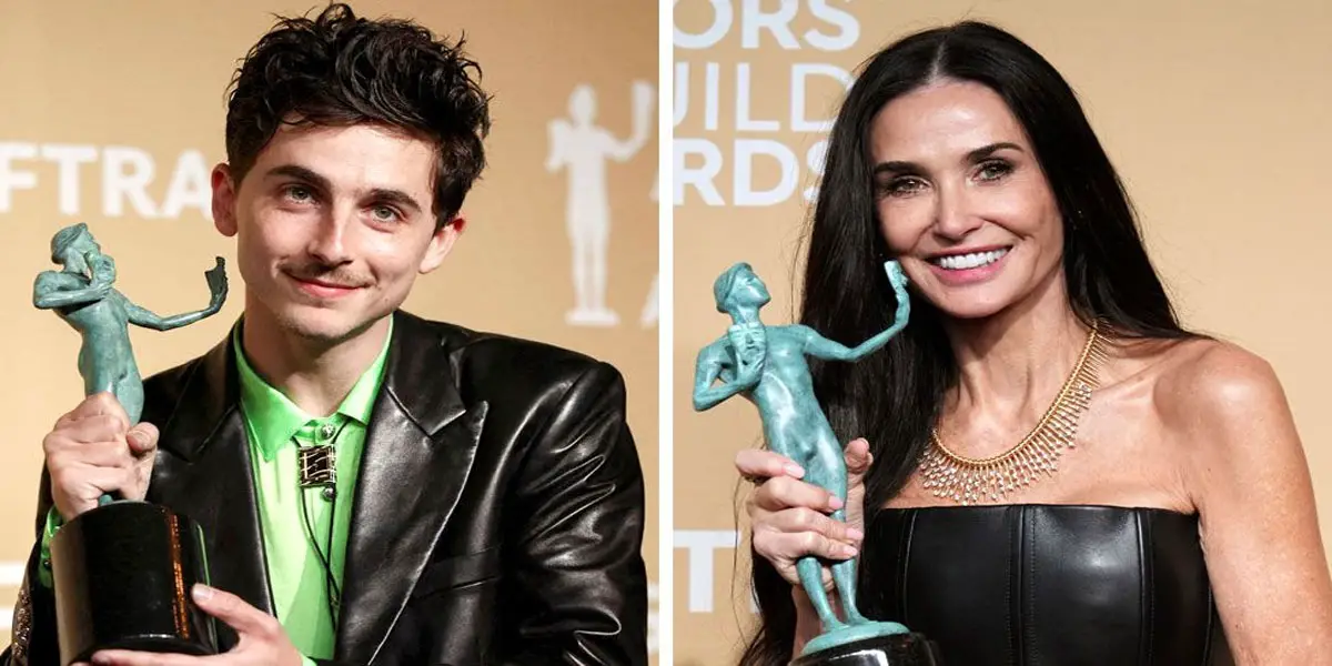 Conclave wins at SAG Awards as Moore and Chalamet get Oscars boost
