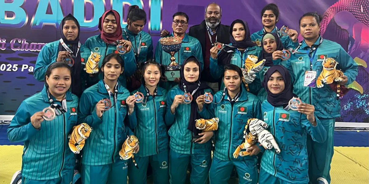 Women’s Kabaddi team receives bronze medal