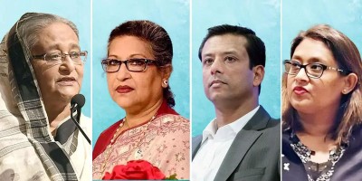 Tk394cr in 31 bank accounts of Hasina, family members frozen