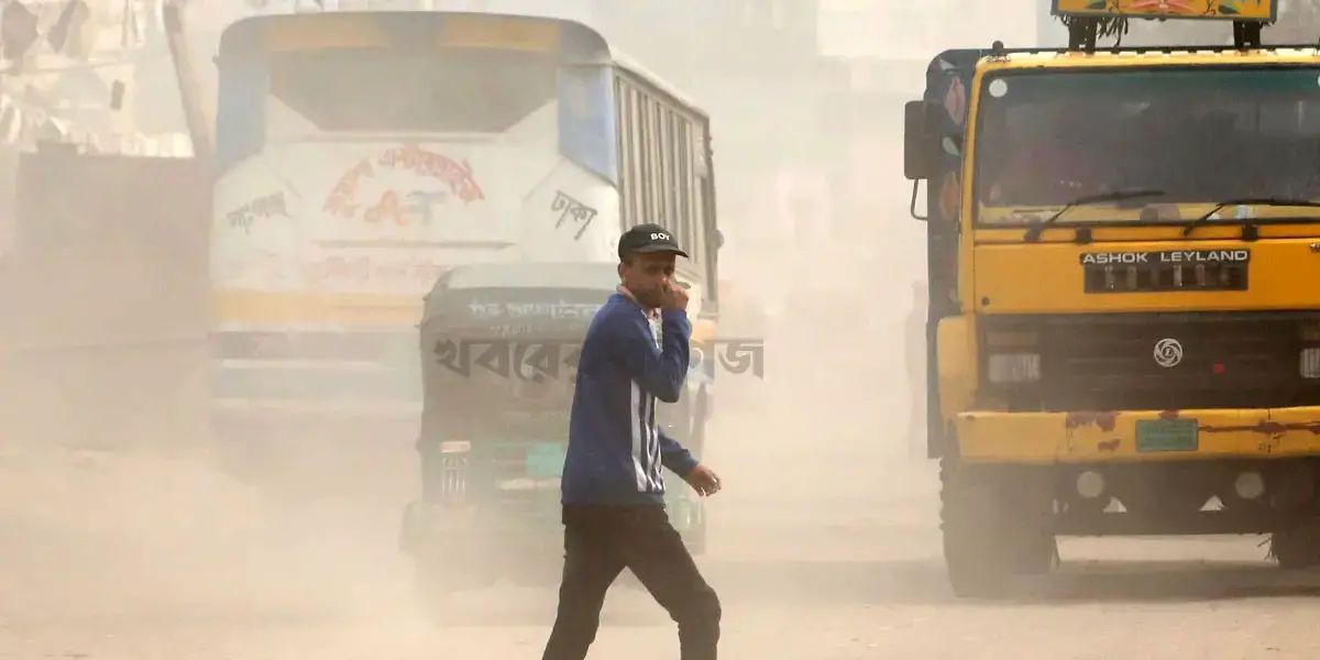 Dhaka’s air ‘unhealthy’ Monday morning