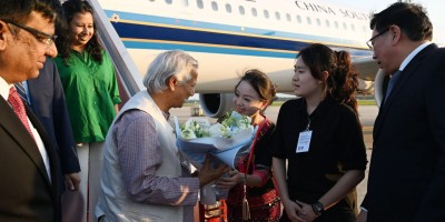 Chief Adviser arrives in Hainan to join Boao Forum meet