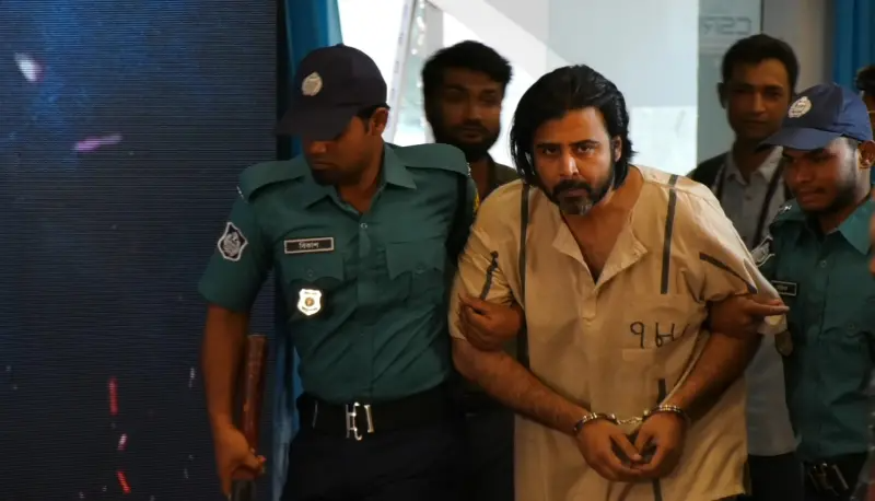 Afran Nisho appears as a prisoner to promote ‘Daagi’