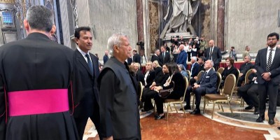 Chief Adviser pays homage to Pope Francis
