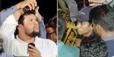 Hurling water bottle: JnU student handed over to family after apology
