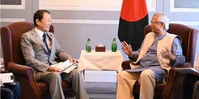 Election in Bangladesh by June next year, Yunus tells Japan’s Taro Aso