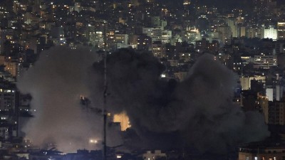 Israeli military strikes Beirut's southern suburbs