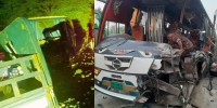 5 die as bus and truck crash in Dinajpur