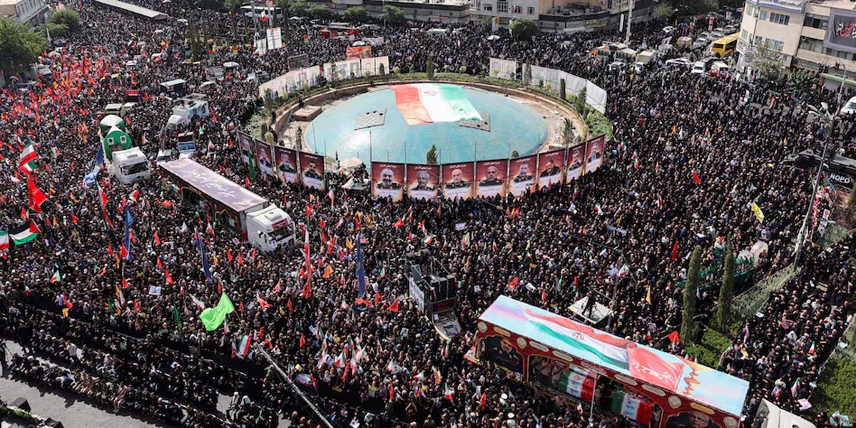 Iran holds funeral for military leaders and scientists killed in war with Israel