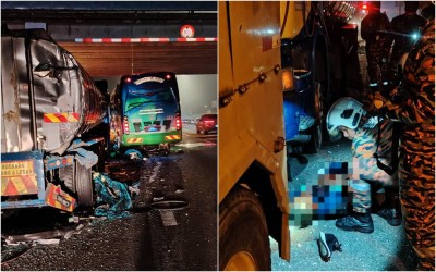 Two dead, 16 injured in Malaysia tour bus crash