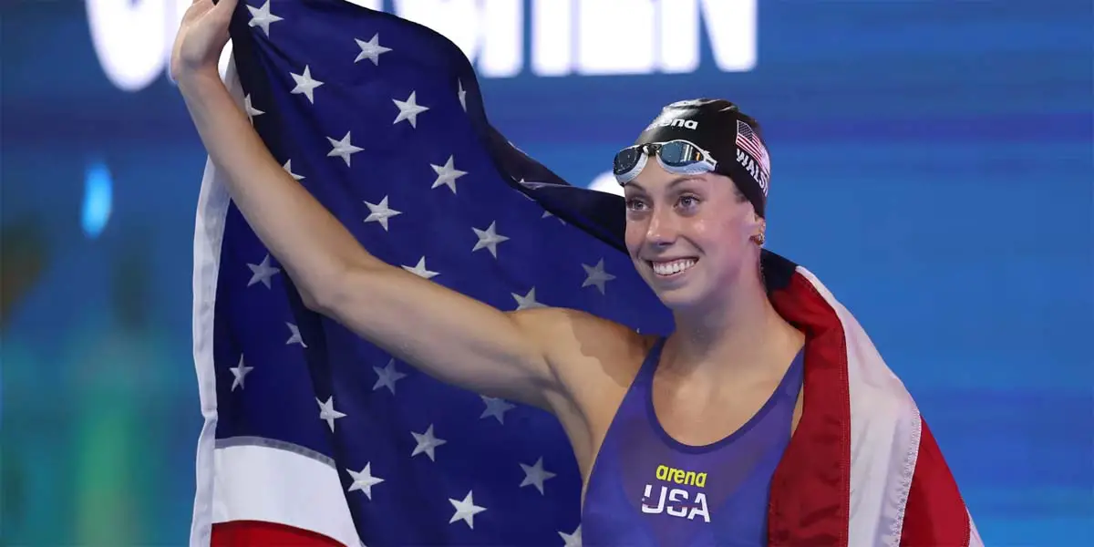 Gretchen Walsh of USA wins 100m butterfly world title