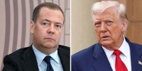 Trump orders nuclear submarines moved after Russian 'provocative statements'
