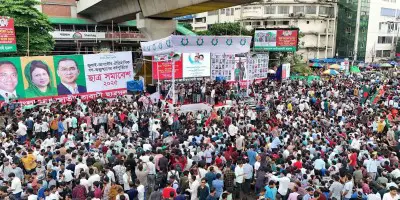 JCD’s student rally underway at Shahbagh with huge turnout