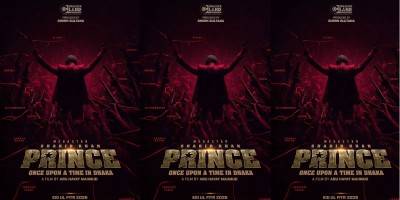 Shakib Khan unveils poster of upcoming film 'Prince'