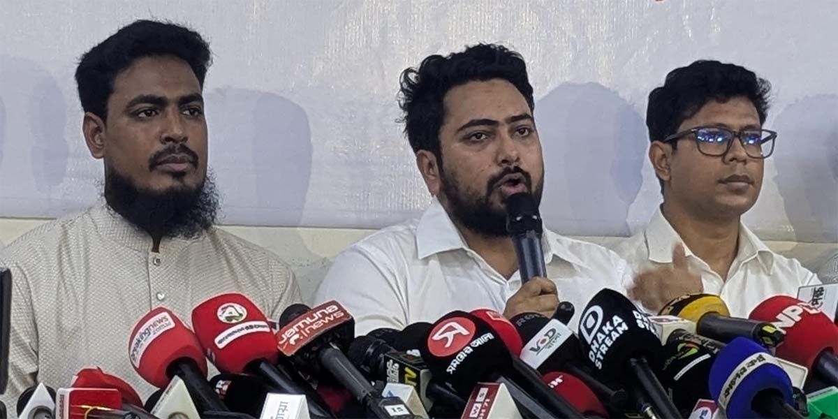 Nahid Islam reaffirms demand for legal basis of July Charter