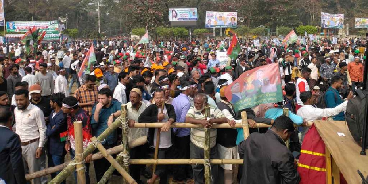 Tarique's rally begins in Barishal in presence of thousands of people