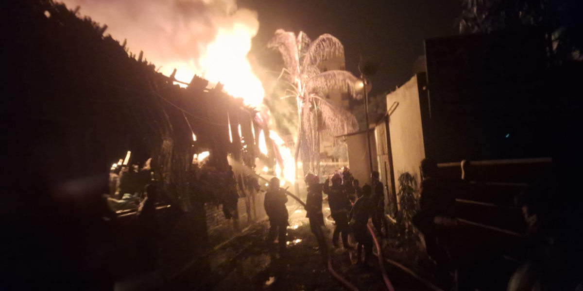 Fire breaks out at foam factory in Kadamtal