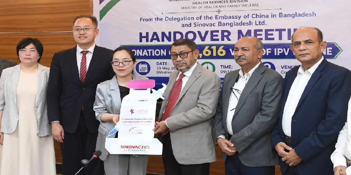 China's Sinovac Foundation gives 3.83 lakh doses of polio vaccine