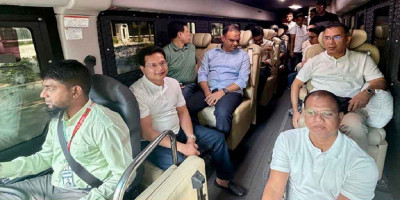PM Tarique Rahman on way to Chandpur