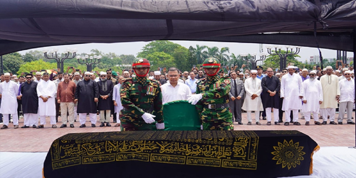 Ex-state minister Mizanur Rahman Sinha's janaza held, PM takes part