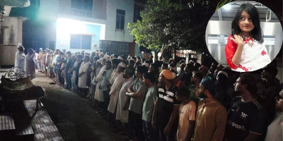 Ramisa buried at village home in Munshiganj