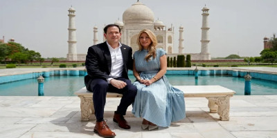 As Iran diplomacy picks up, Rubio tours Taj Mahal
