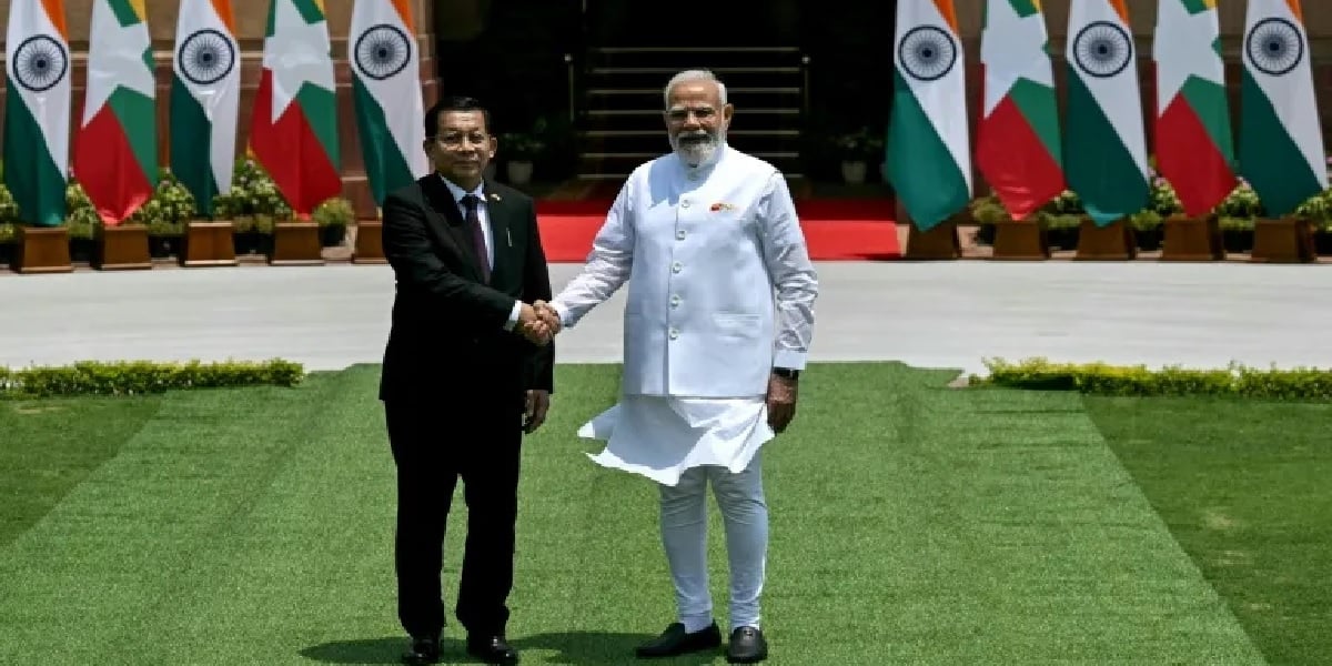 Myanmar president in India for trade and security talks