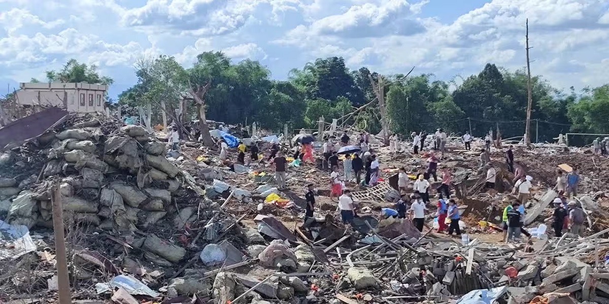 Blast in Myanmar village reportedly kills 55 and injures dozens more