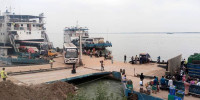 Bus plunges into Padma River at Daulatdia ghat