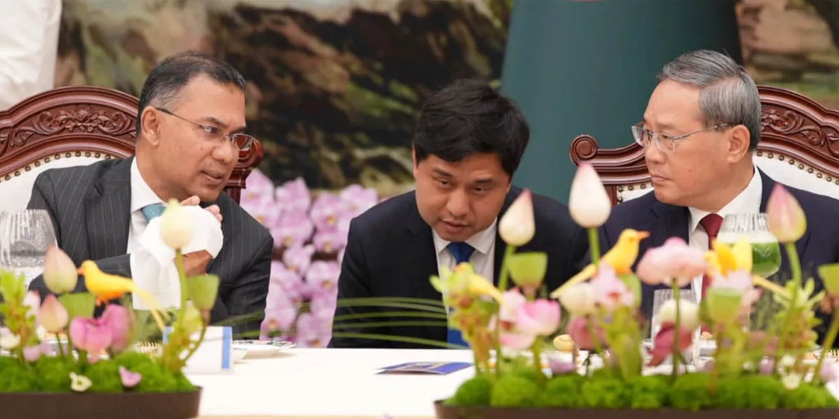 PM Tarique, Chinese Premier Li Qiang hold bilateral talks in Beijing; several MoUs signed