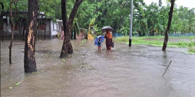 Hatiya devastated by six days of rain, public life in 80 villages paralysed